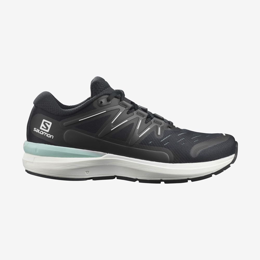 Salomon SONIC 4 CONFIDENCE - Mens Road Running Shoes - Black - NZ (70659-ULQW)